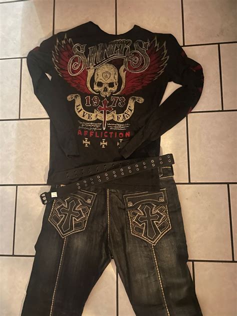 2000s affliction shirts|vintage affliction outfits.